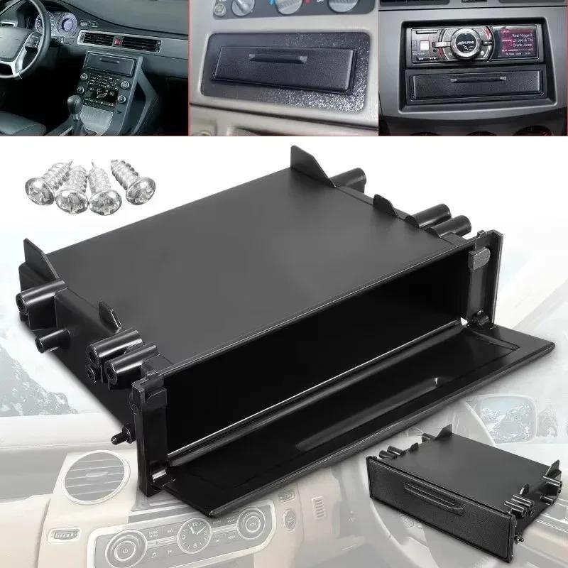 Car Radio Pocket Auto Parts Multi Application For Inner Organizer Replacement Black  Car Radio Storage Box 1 PCS DIN