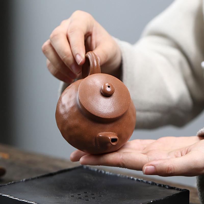 160ml Creative Yixing Purple Clay Teapot Master Handmade Tea Pot Kettle Beauty Tea Infuser Chinese High Grade Zisha Tea Set