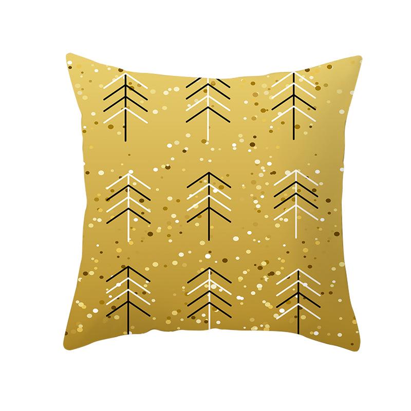 

Peach Skin Snowflake Cushion Cover Christmas New Sofa Pillow Cover Home Pillow Cover Home 45 * 45Cm (without pillow core)