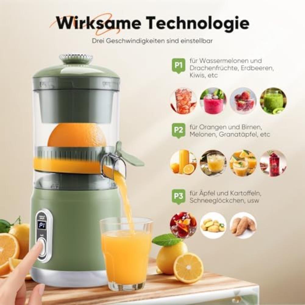 Easy Clean Juicer One-Touch Juicer Healthy Lifestyle Juice Extraction Rate 95 12,000 RPM Motor Efficient Juice Extraction