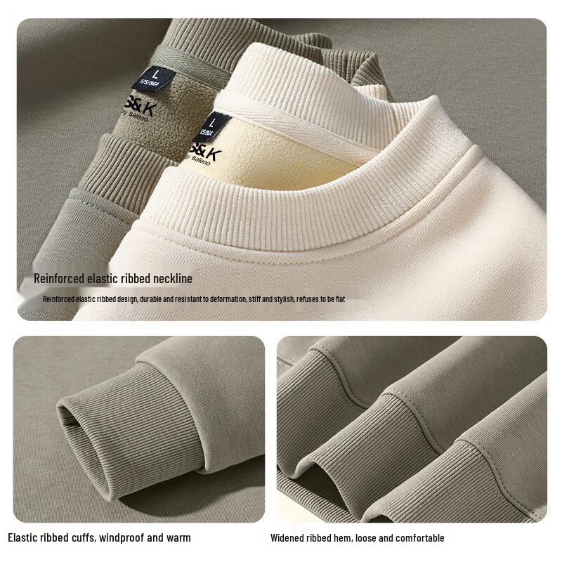 Baleno Men's S&K Series Fleece Round Neck Sweatshirt