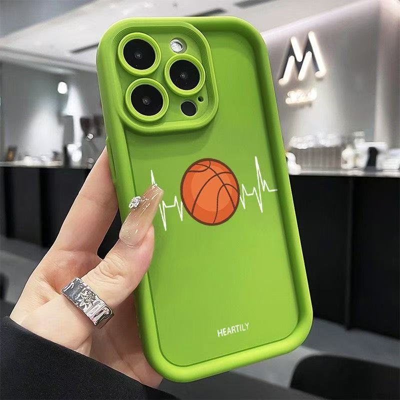 Basketball sensor is suitable for iphone16pro mobile phone case Apple 15 anti-drop 14 personality 13promax new 16X