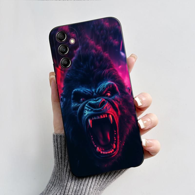 For Samsung A14 Case Galaxy A14 5G Cover SM-A145F A145M SM-A146B Luxury Fashion Black Silicone Phone Case Shockproof Back Cover