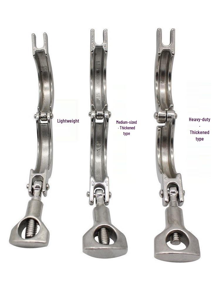 304 Stainless Steel Sanitary Quick Connect Clamp Medium Clamp 34 Weight 135g