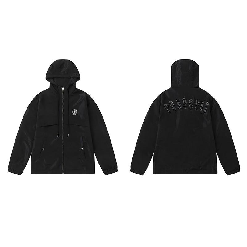 Unisex Oversized Hooded Windbreaker Jacket With