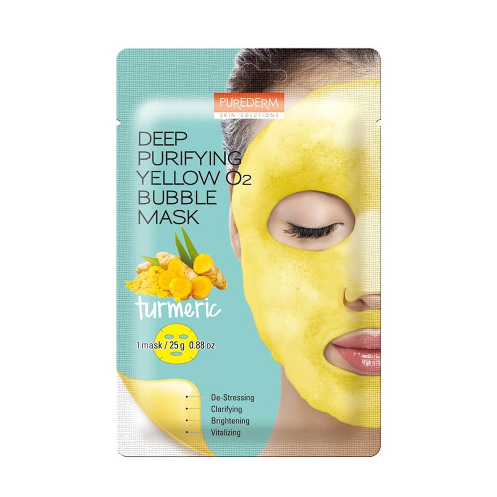 

PUREDERM - Koreańska bąbelkująca maseczka oczyszczająca do twarzy z kurkumą, 25g