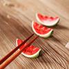 speed mao Cute Watermelon Ceramic Chopstick 2 Set of 6 Rests, Colors,