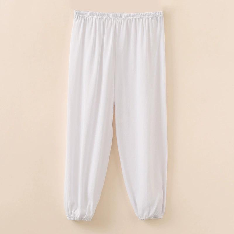 Children's Bloomers Boys and Girls Artificial Cotton Trousers Pajamas Mosquito Pants Performance Elastic Waist Trousers Spring and Summer