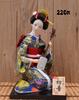 Păpușă Geisha Tradițională Japoneză Figurină de Mătase Artizanat Decorațiune Cadou Ornament Izakaya 22cm Înălțime
