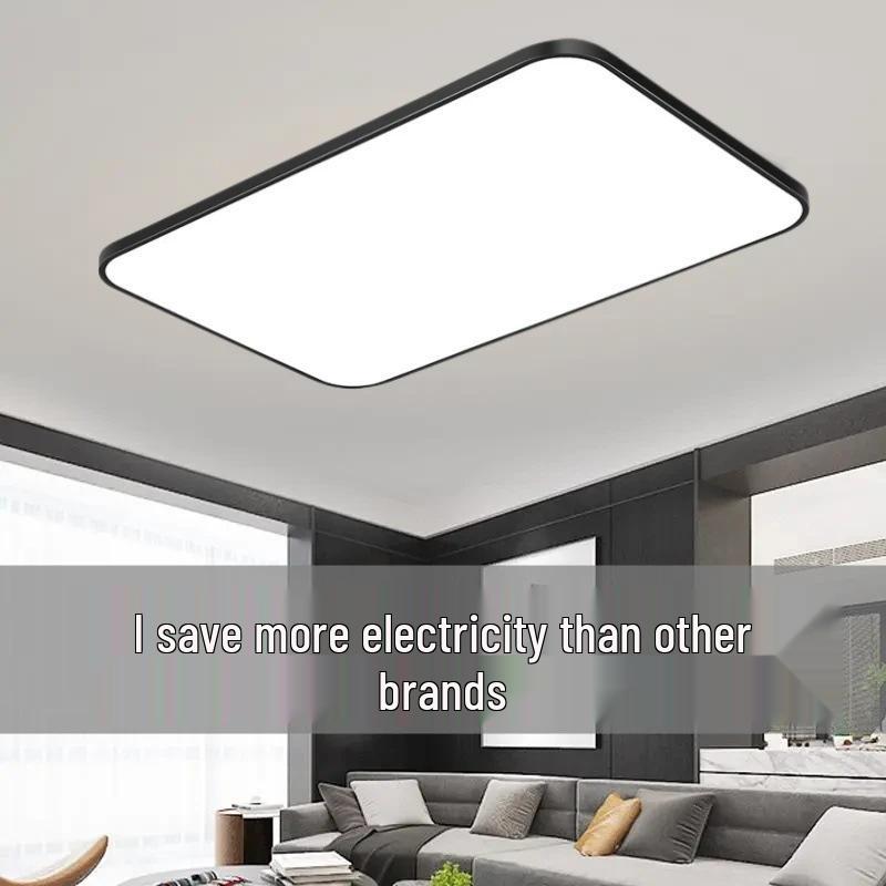 Ultra-Thin Modern Rectangular LED Ceiling Light for Living Room and Bedroom