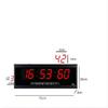Shuangan Large Digital Electronic Wall Clock with Perpetual Calendar and Temperature Humidity Display
