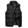 Men Autumn Winter Fashion Stand Collar  Color Waistcoat Vest Jacket Top Coat