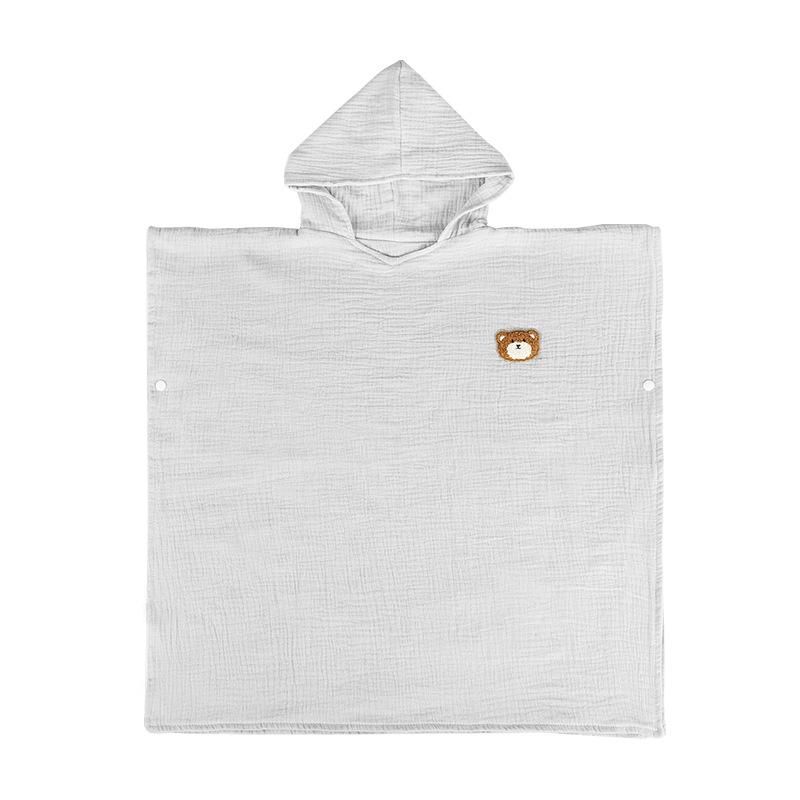 New Four-Layer Cotton Children s Hooded Bath Cape Towel 60x60 cm
