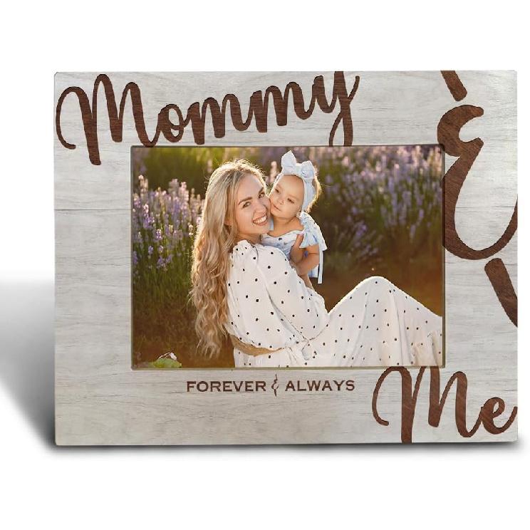 Mom Picture Photo Frames 5x7 - Gifts from Daughter Son for Mother's Day Birthday, Family Picture Frame for Mommy and Me, Wooden Picture Frames