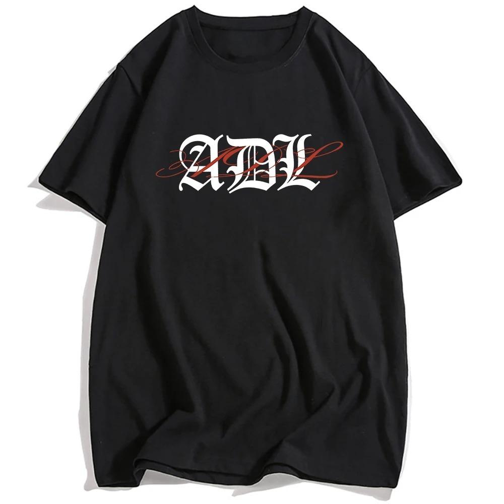 Short Sleeve Summer Cotton Tshirt Yeat ADL Logo Tee Rapper Design Graphic Printing Tshirt Oneck Loose Casual Unisex Streetwear