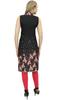 Bimba Women's Sleeveless Black Floral Printed Tunic Designer Kurta Kurti-10