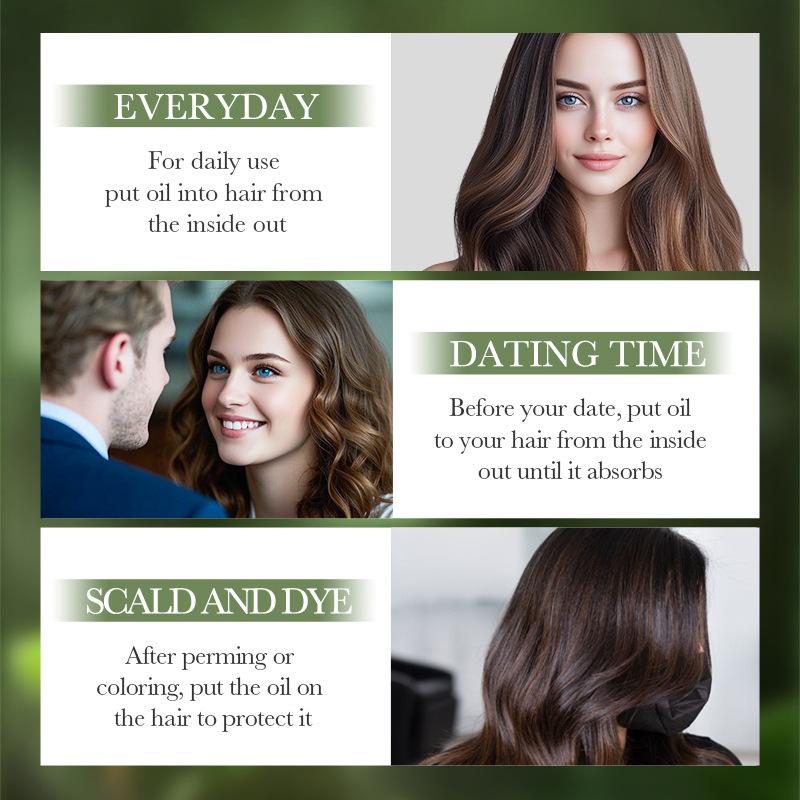 Ginseng Polygonum multiflorum supple hair care essential oil 60ml SADOER nourishes silky hair