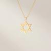 Star of David Pendant Necklace For Women Men Stainless Steel Jewelry Amulet Friend Gift