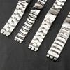 For Swatch 17/19.5/20/23mm YGS YAS Solid Stainless steel Folding buckle Watchband Watch Strap Bracelet Big size Man Woman Watch Accessories