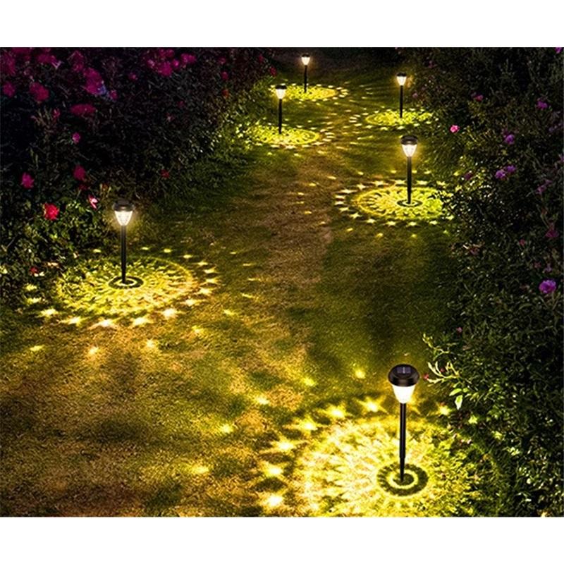 Solar Lawn Light Outdoor Waterproof Garden Light Landscape Decoration Atmosphere LED Ground Plug Light