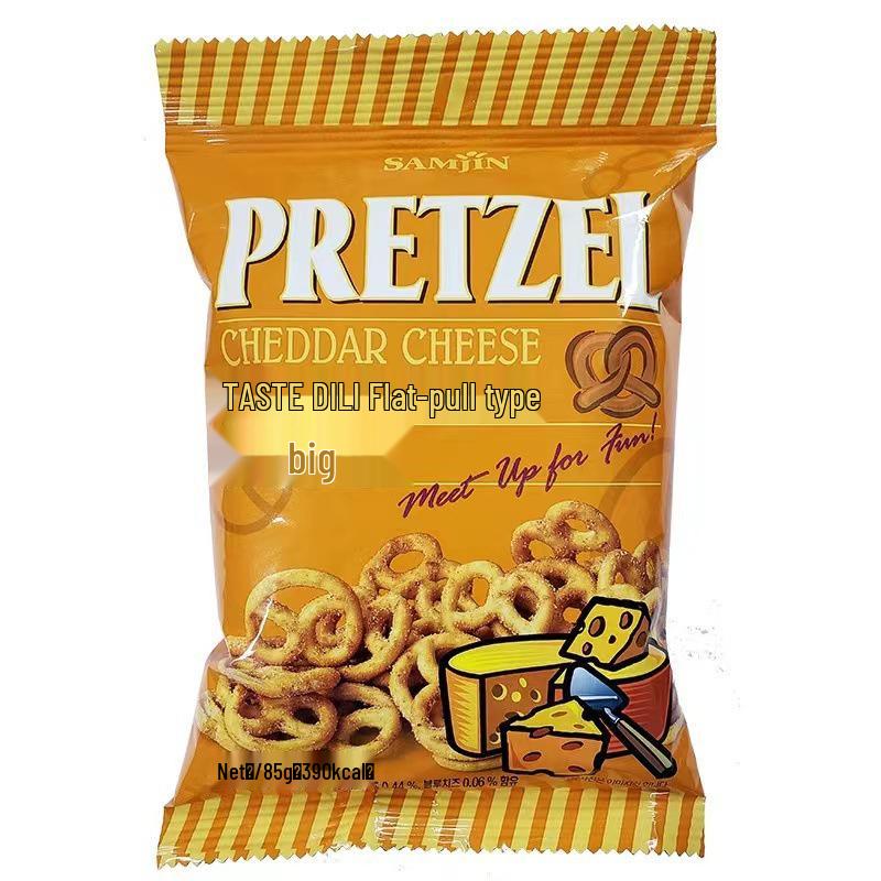 Korean Snacks: Wasabi Cheese Rice Cake & Mini Pretzel Biscuits 70g
