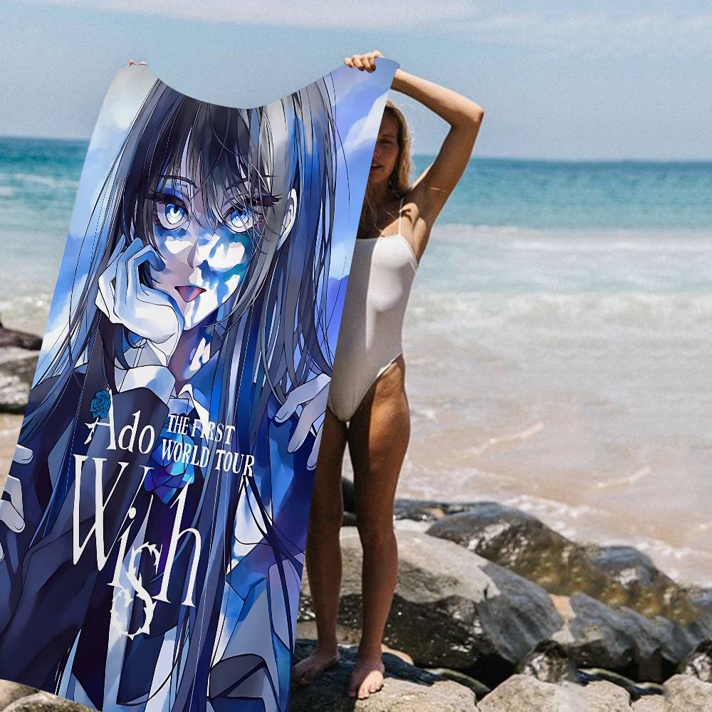 

Singer A-Ado Bath Towel Microfiber Soft Water Absorbing Breathable For Girl Kids Decorative Cartoon Beach Towel W30*H60(CM)