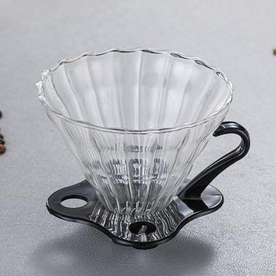 Coffee Filter Borosilicate Glass V60 Coffee Filter Cup Filter Coffee Funnel