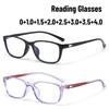 Men and Women Fashion New Personalized Square Frame Comfortable Presbyopia Glasses HD Anti-blue Light Reading Glasses To +4.0