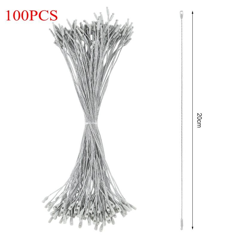 

100Pcs Christmas DIY Polyester Rope String For Birthday Pendant Garment Xmas Tree Xmas Ball Tag Tool Cards 20CM Hanging Rope Dec