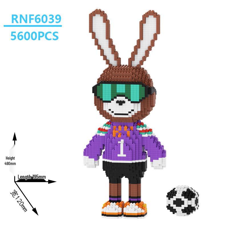 Chao Le Sen Flying Rabbit Building Blocks: Educational, Handmade Jigsaw Puzzle & Ornament Gift