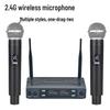 Rechargeable Dual Handheld Wireless Microphones for Stage and Conference Performances