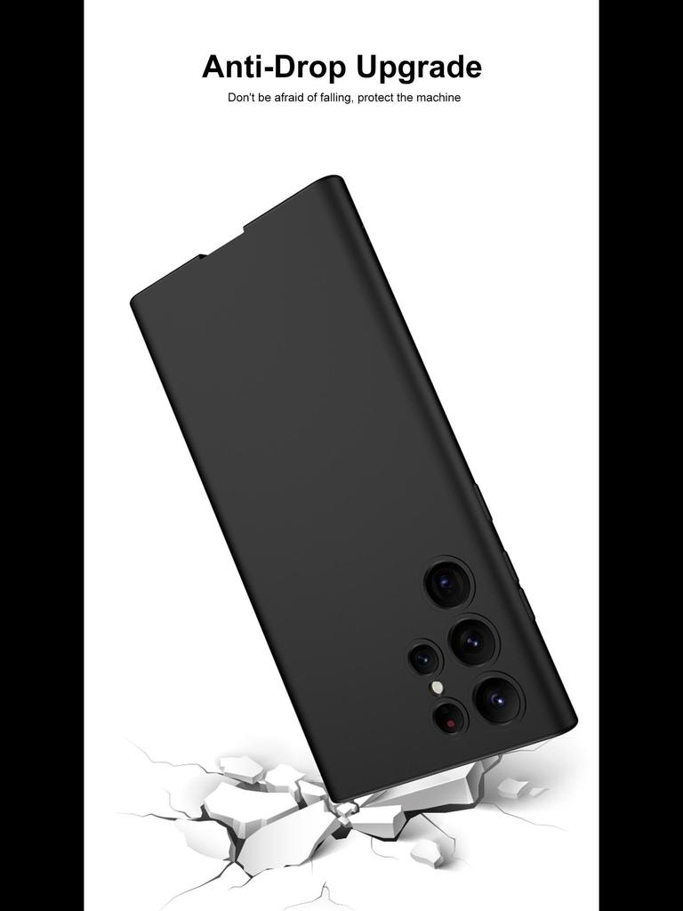 „Husă lichidă din silicon cu acoperire completă pentru Samsung S24 Ultra/S23 Plus - protecție împotriva căderii, la senzația pielii”