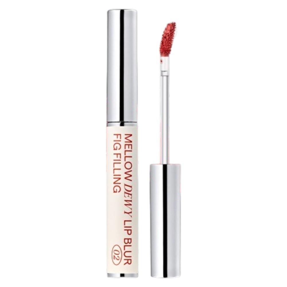 SISTER ANN Mellow Dewey Lip Blur 02 Fig Filling - Hydrating Water-to-Blur Lip Tint for Soft-Focus Finish & Natural MLBB Look