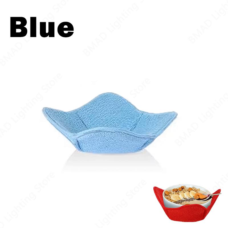 1/3/5/10PCS Microwave Hot Bowl Mat Heat Resistant Anti Scalding Towel Cloth Pad For Kitchen Dining Table Protective Accessory