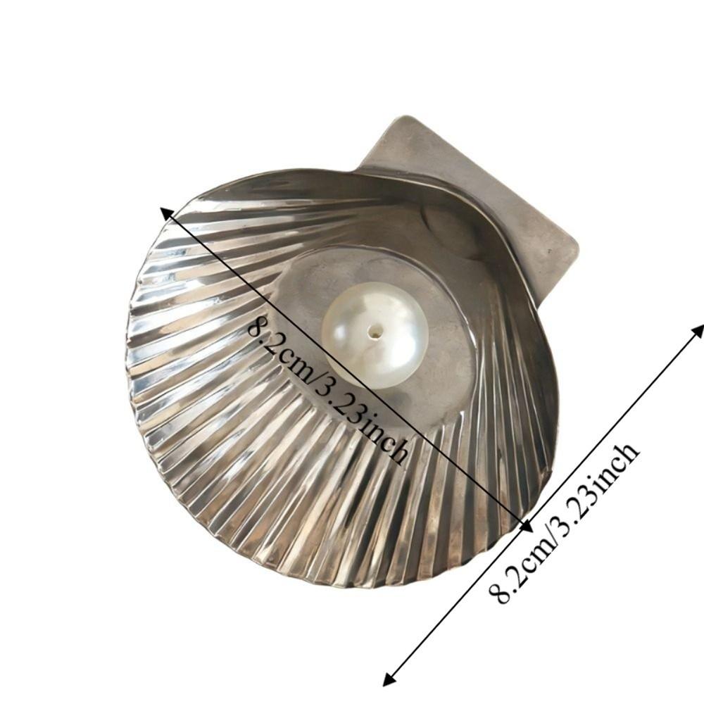Minimalist Seashell-Shaped Incense Holder Stainless Steel Metal Pearl Incense Rack Home Decor