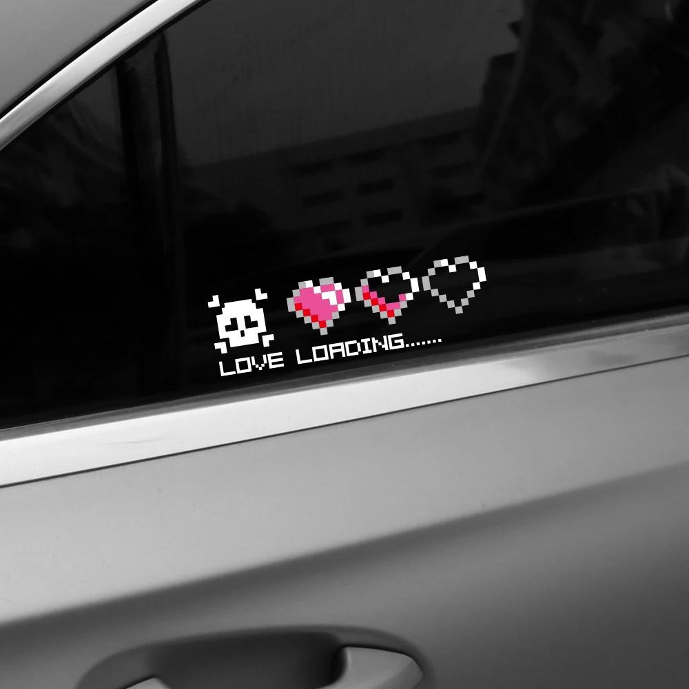 Car Sticker Love Loading Window Windshield Skull Heart Vinyl Decals Motorcycle Waterproof Vinyl Sticker Decoration Accessories