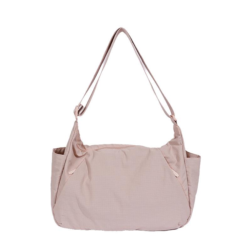 Nylon Shoulder Bag Women's Solid Color Large Capacity Crossbody Bag