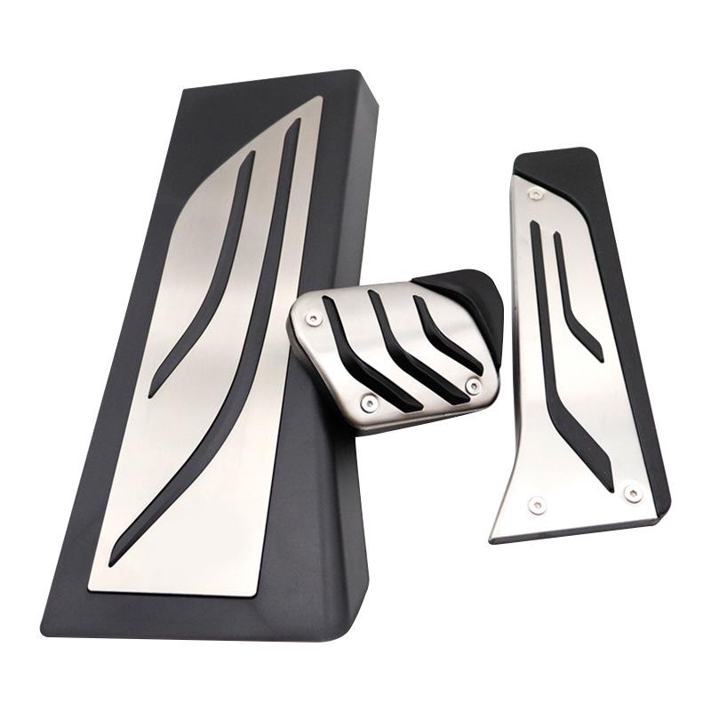 Anti-Slip Car Pedals for BMW X5 (2019-2020): Accelerator, Brake, and Rest Area Decor.