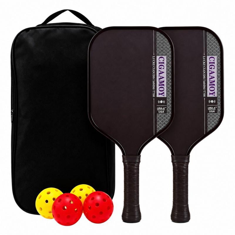 Carbon Fiber Pickleball Racket Match Training Outdoor Sports