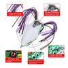 1PCS Simulated Frog Double Hook with Inverted Thorn Double Beaded Thunder Frog Black Fish Bait Luya Bait Fake Bait