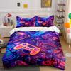 Neon Game Controllers Pattern. Bedding Sets Duvet Cover Sets Duvet Covers Pillowcases(1 * Duvet Cover 2 * Pillowcases Without Duvet Insert)