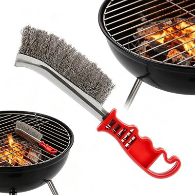 Wire Scratch Brushes Grill Cleaner BBQ Grill Steel Wire Brush Brush-steel Food-grade Steel Wire Brush Rust Paint Removal Tools
