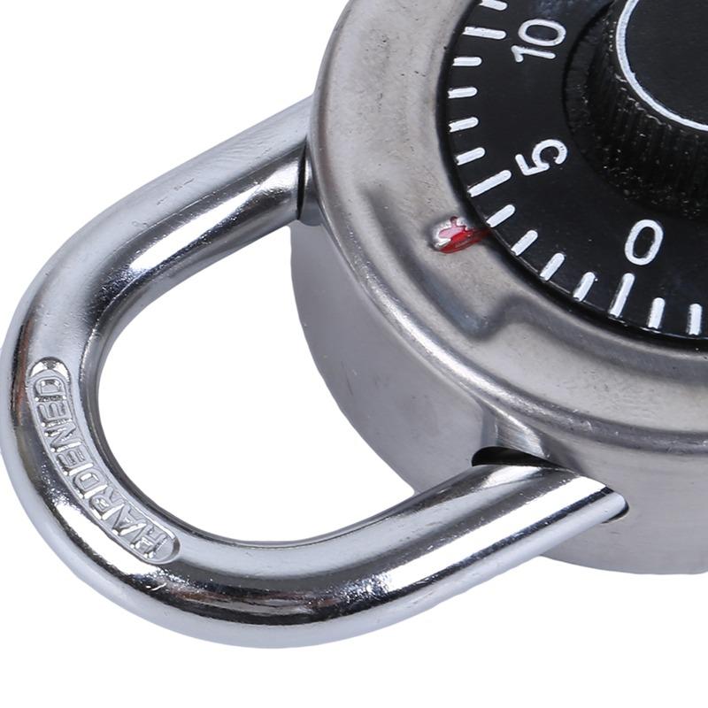 Password Lock Silver Black Alloy Safe Turntable Package Gym Cabinet Luggage Locker Student Door Small Padlock 2025 New 1pc