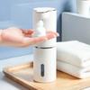 Dispensadores automáticos de sabão de espuma para banheiro, máquina de lavar as mãos inteligente com carregamento USB, material ABS branco de alta qualidade