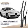 For Alfa Romeo Stelvio 2016-2025   2024 Wiper Front & Rear Wiper Blades Windshield Windscreen Window Brushes 26"+18"+13"
