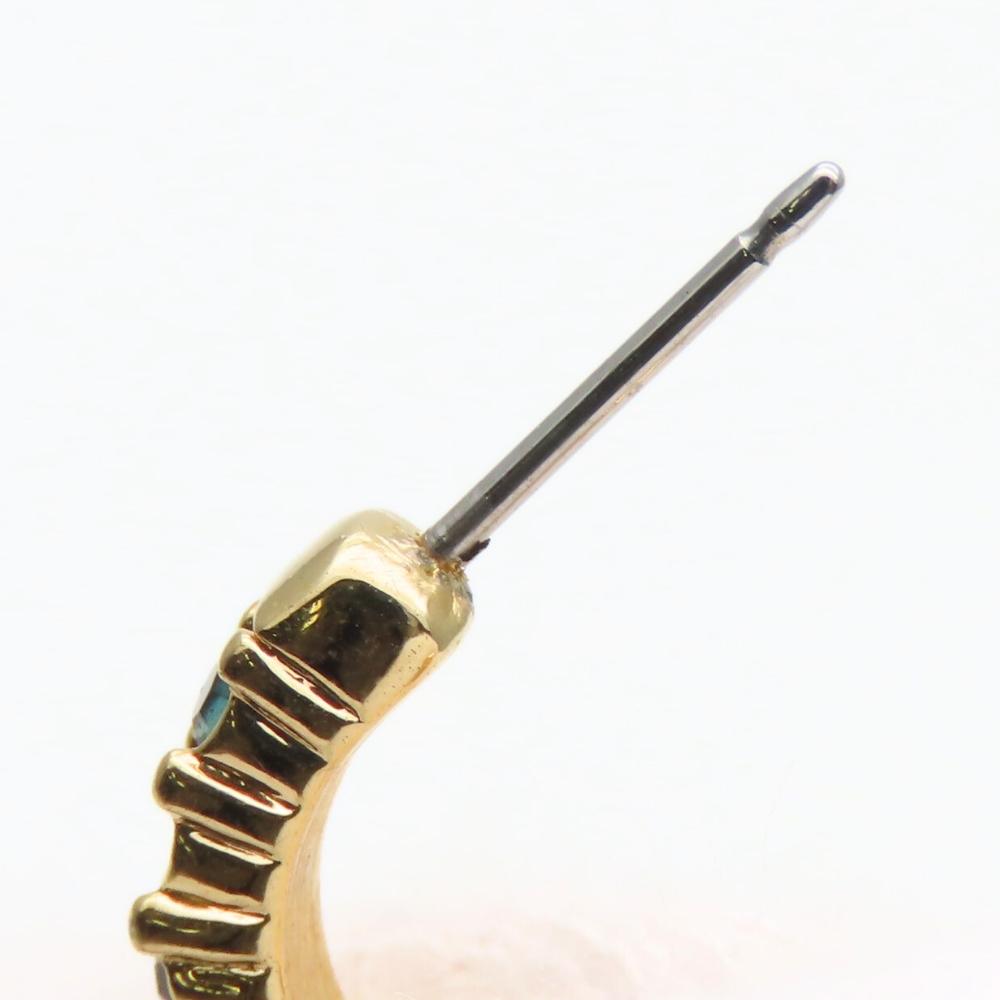 Used SWAROVSKI Pierce metal/Rhinestone 3.0g Gold Halfling