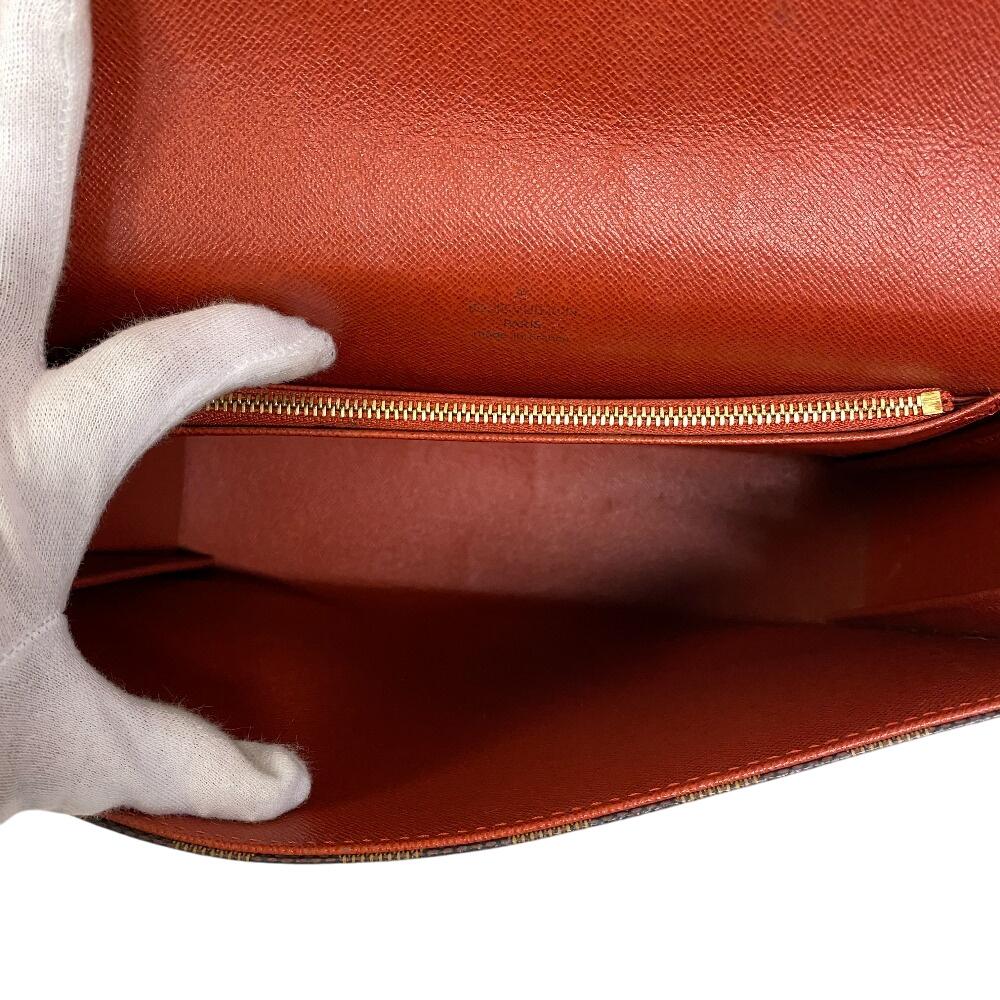 Louis Vuitton N51160 Damier Pattern Damier Tri Beccaron Shoulder Bag Brown Damier Women Used