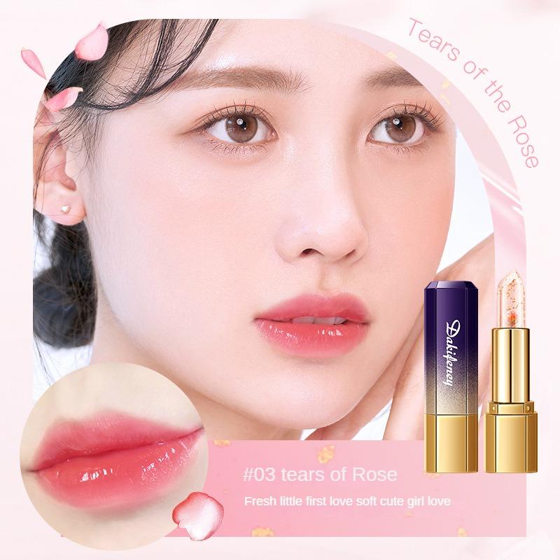 

Губная помада Petal Jelly, меняющая цвет, увлажняющая, восстанавливающая и сушащая, не выцветающая, антипригарная губная помада, меняющая температуру чашки 3.8g