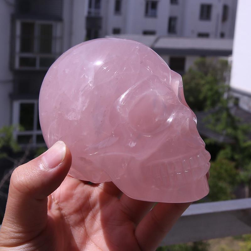 Skull Pink Art Figurine Handicraft Living Room Display Decoration Gifts Toy