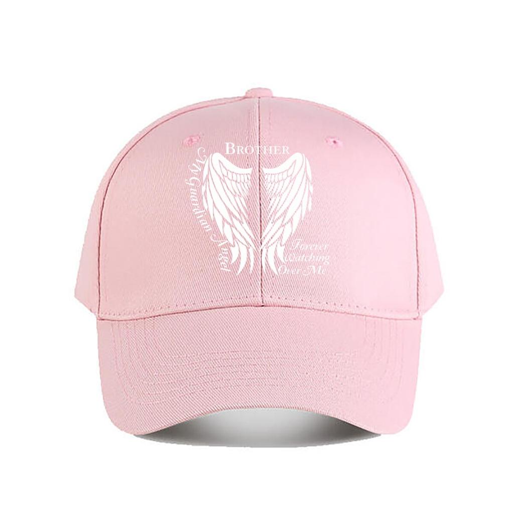 Brother Guardian Angel Wings Vinyl Sticker Baseball Cap Fashion Unisex Sunhat Womens Outdoor Sports